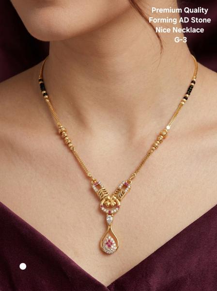 Premium quality forming AD stone Nice Necklace G 3 Cheap artificial jewelry suppliers in Gujarat